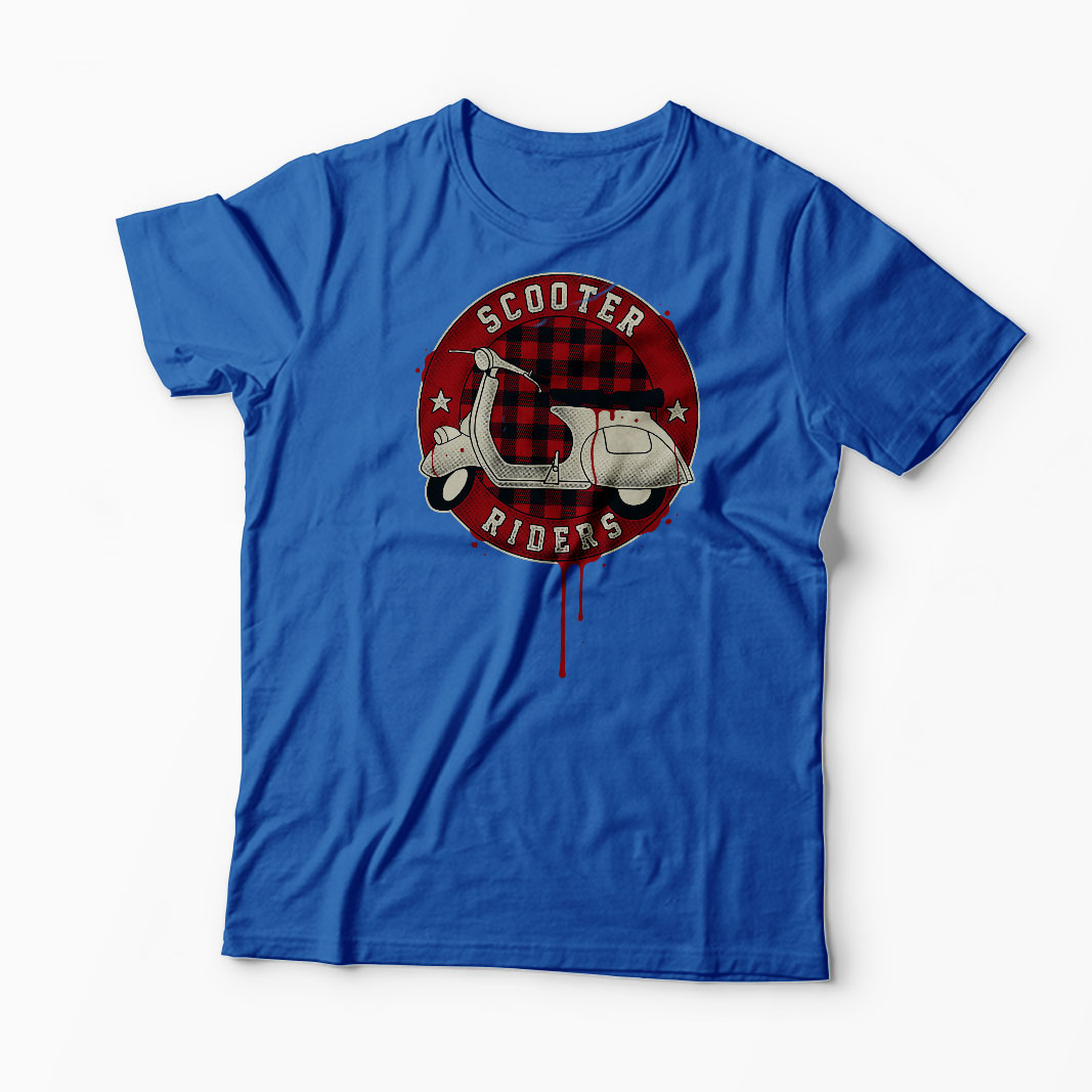 Tricou Scooter Riders  - Bărbați-Albastru Regal